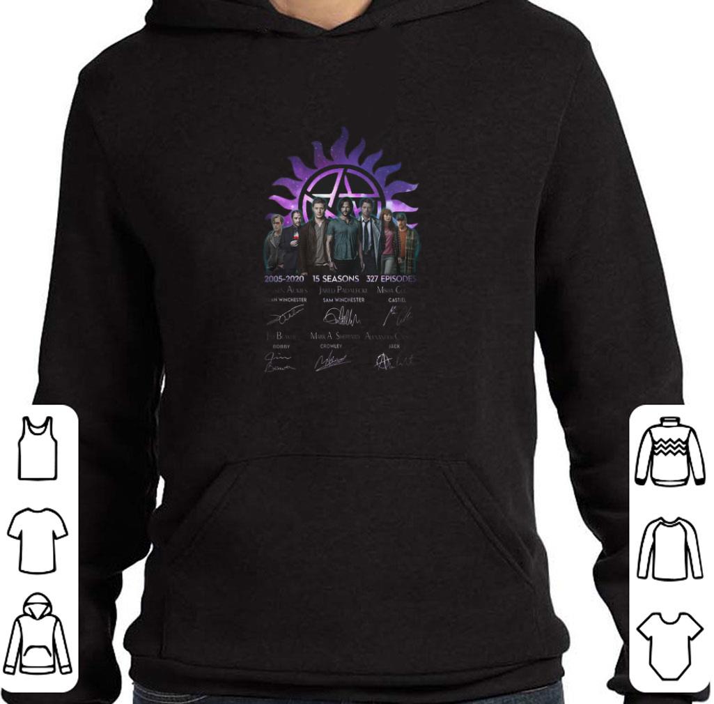 Hot Supernatural 2005-2020 15 seasons 327 episodes signatures shirt