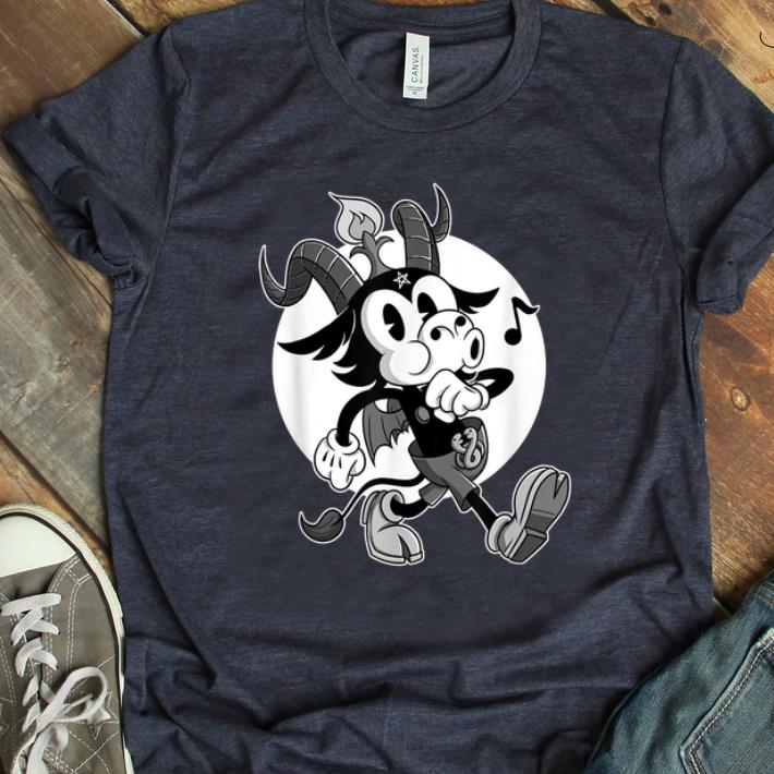 Nice Blackcraft Atheist Satan Baphomet goat Retro Cartoon Lucifer shirt