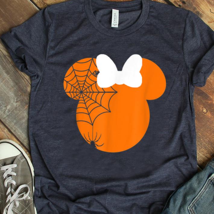 Nice Cute mouse halloween with bow and spider pumpkin shirt