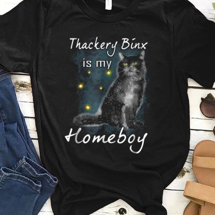 Nice Thackery Binx Is My Homeboy Halloween Cat Lovers shirt