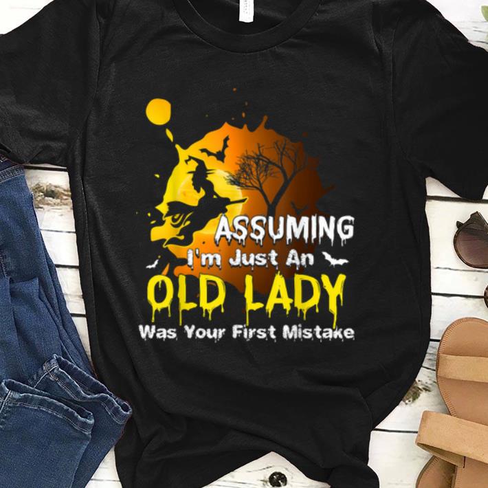 Nice Witch Assuming Im just an Old Lady Halloween Costume shirt