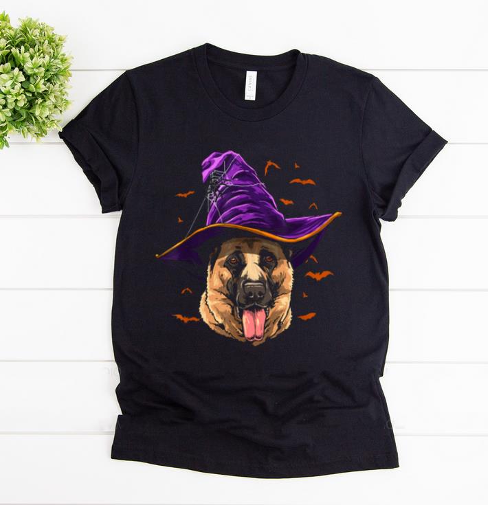 Original German Shepherd Witch Funny Halloween Dog Lover shirt