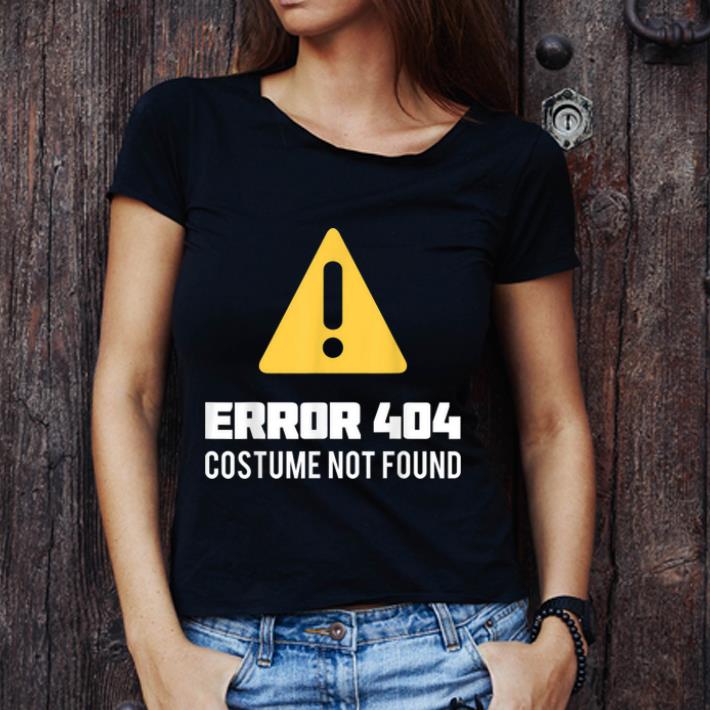 Original Halloween Geek Nerd Costume Error 404 Not Found shirt