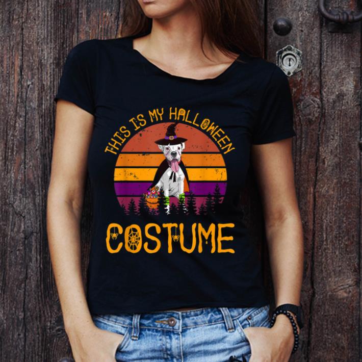Original This Is My Halloween Costume Boxer Dog Lover Halloween shirt
