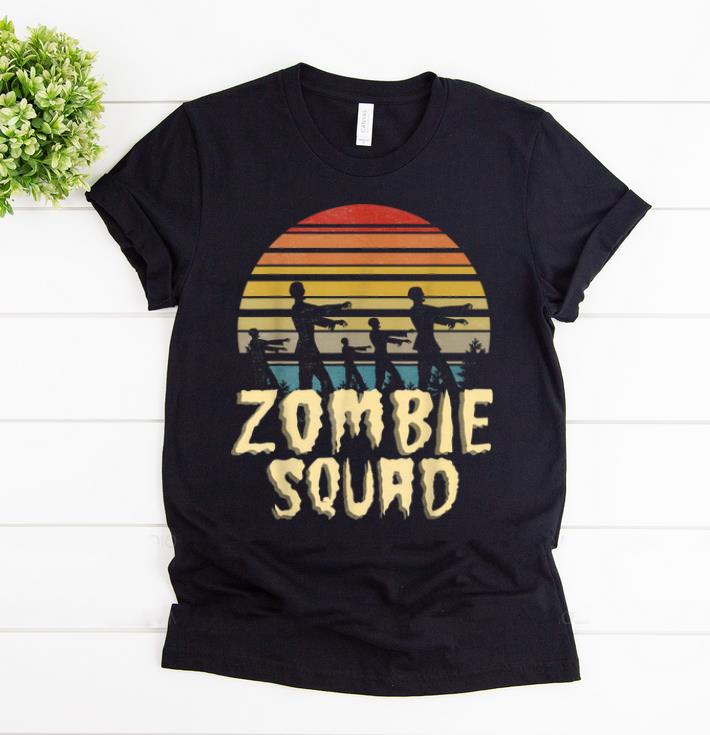 Original Zombie Squad Retro Halloween Group Costume Boys Girls shirt