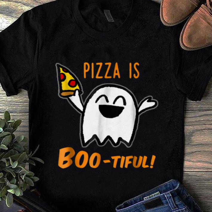 Premium Halloween Cute Ghost Pizza is Boo-tiful shirt