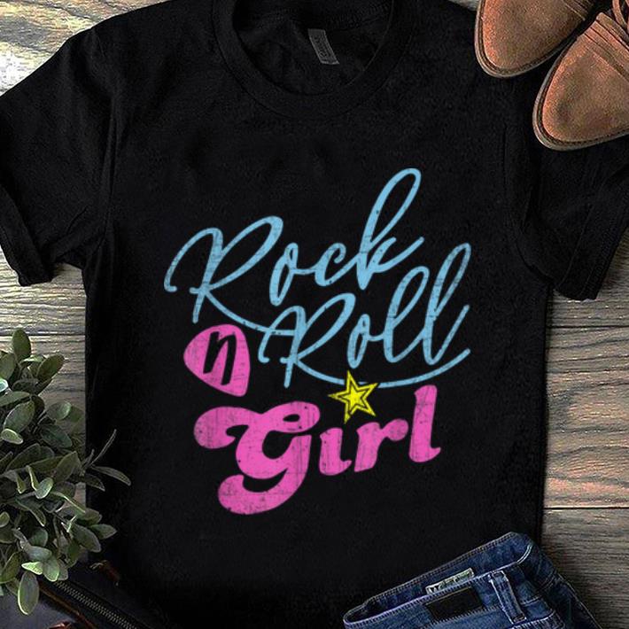 Premium Halloween Rock N Roll Girl Retro Costume shirt