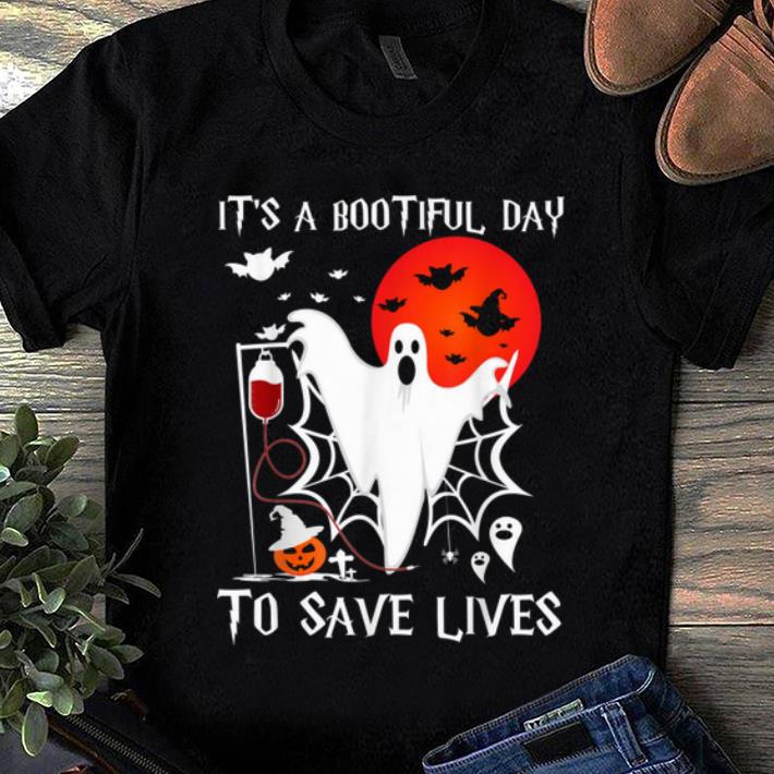 Premium It's A Boo-tiful Beautiful Day To Save Lives Nurse shirt