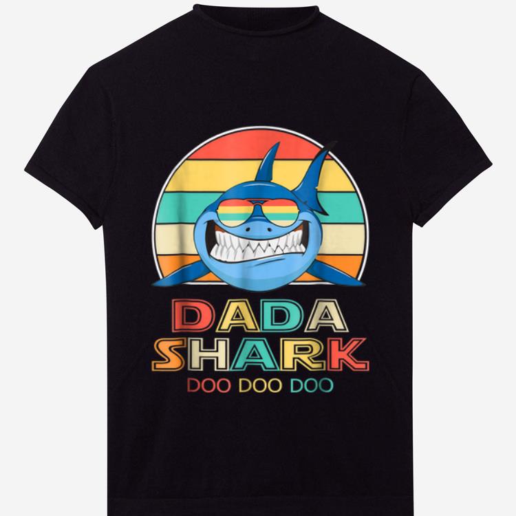 Premium Retro Vintage Dada Sharks Gift For Father shirt