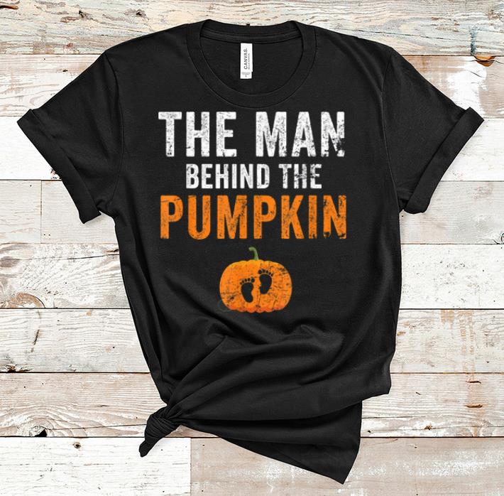 Pretty Mens Expecting The Man Behind The Pumpkin Halloween New Dad shirt