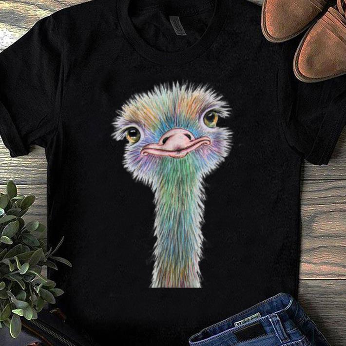 Top Colorful Ostrich - Beautiful Artistic Animal Tee shirt