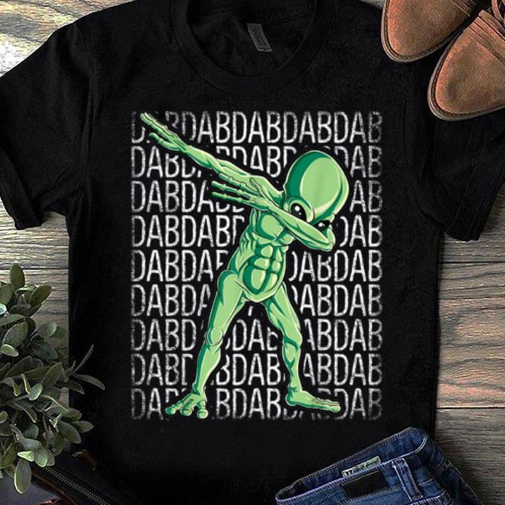 Top Dabbing Alien Dab Hip Hop Funny UFO Gift Boys Kids shirt