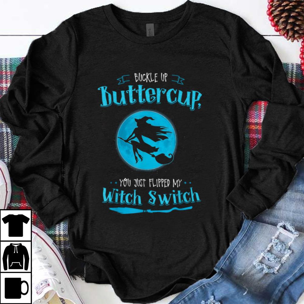Witch , Buckle Up Buttercup, Mom Halloween Witches shirt