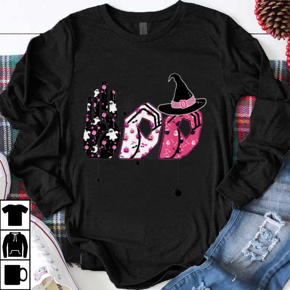 Awesome Boo Halloween Boo Sign Language Halloween Gifts shirt