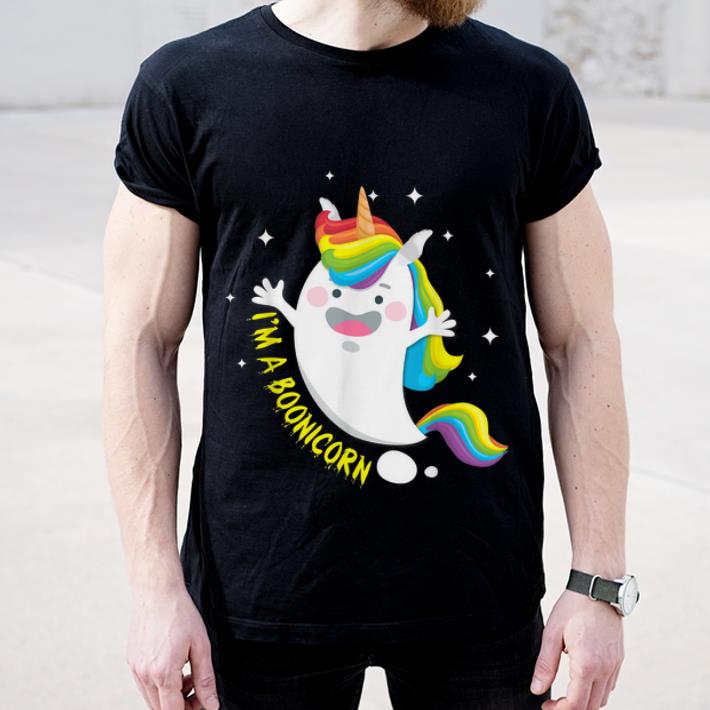 Awesome I'm a Boonicorn Cute Unicorn Boo Ghost Halloween shirt