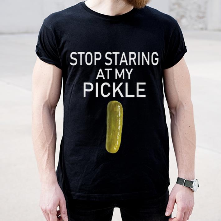 Awesome Mens Staring At My Pickle Dirty Adult Halloween shirt