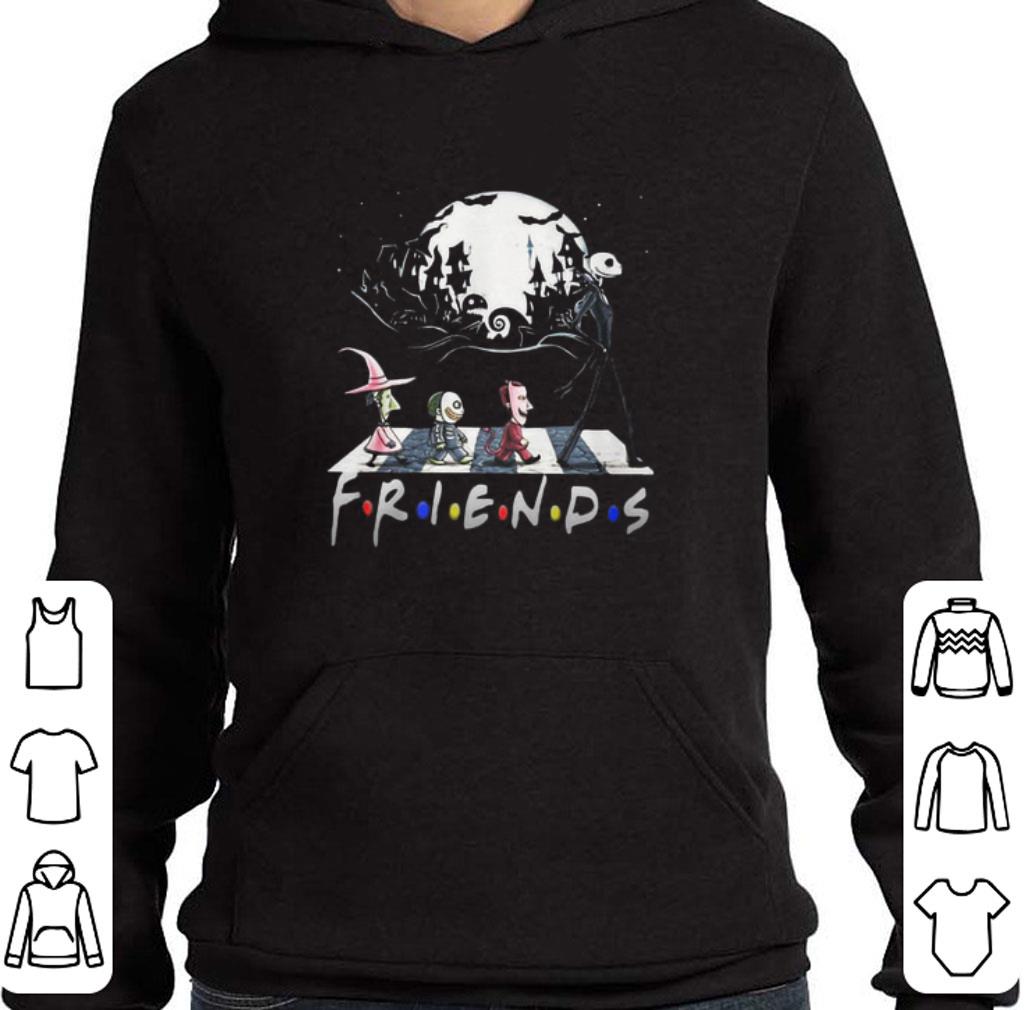 Awesome Nightmare Before Christmas characters Friends Abbey Road shirt