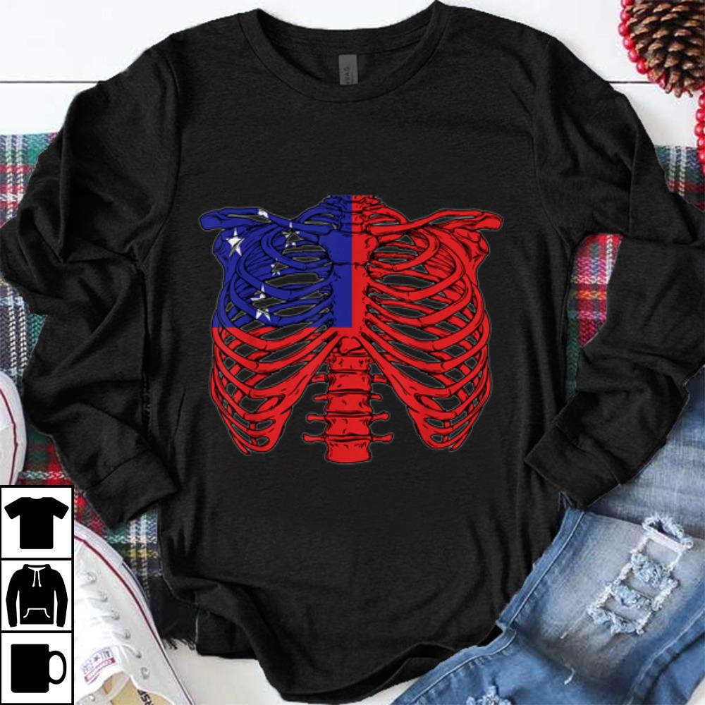 Awesome Skeleton Samoa Halloween Samoan shirt