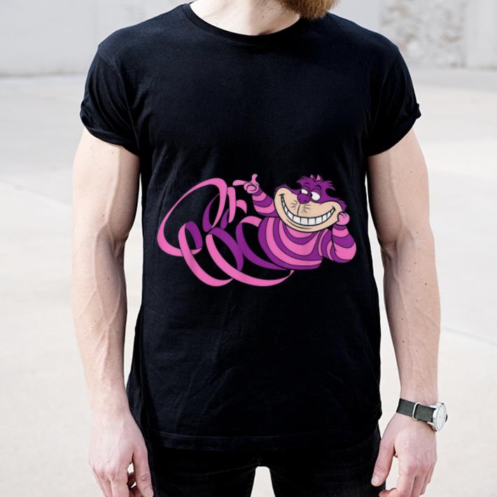 Awesome Weird Cheshire Cat Halloween Pink Spiral Mad Cats shirt