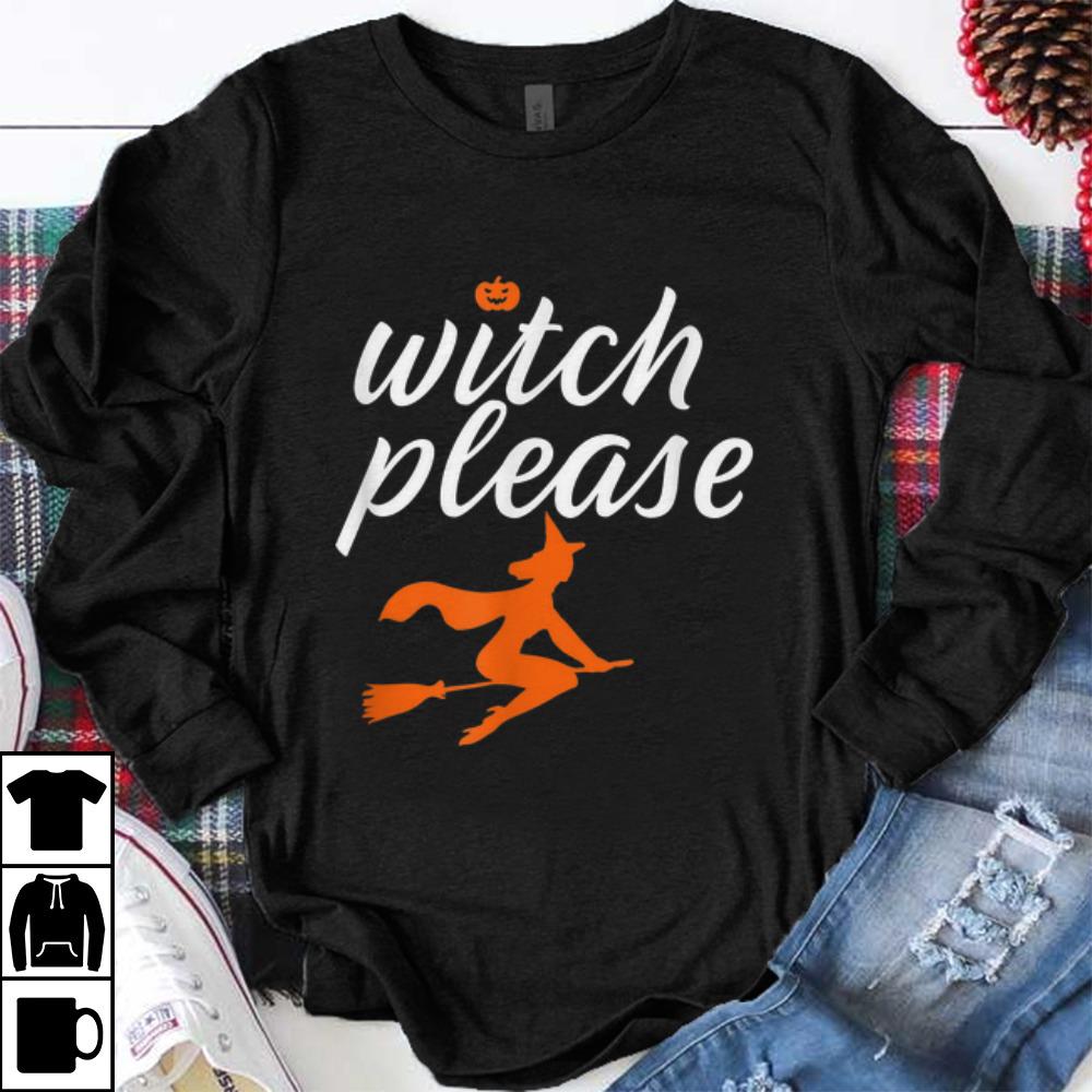 Awesome Witch Please Funny Halloween Pun Witchcraft and Broomstick shirt
