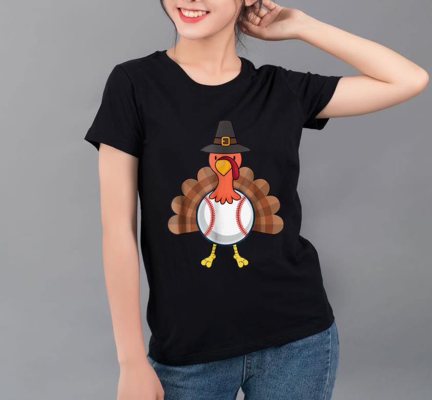 Hot Baseball Turkey Funny Thanksgiving Baseball shirt
