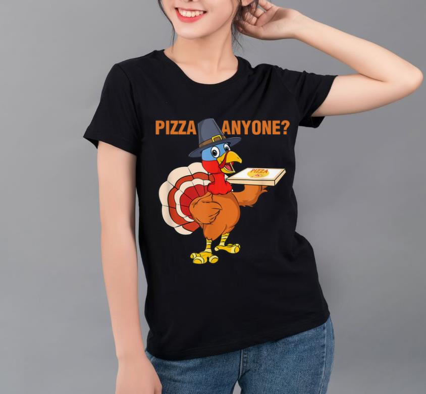 Hot Funny Thanksgiving Eat Pizza Not Turkeys Pilgrim Turkey shirt