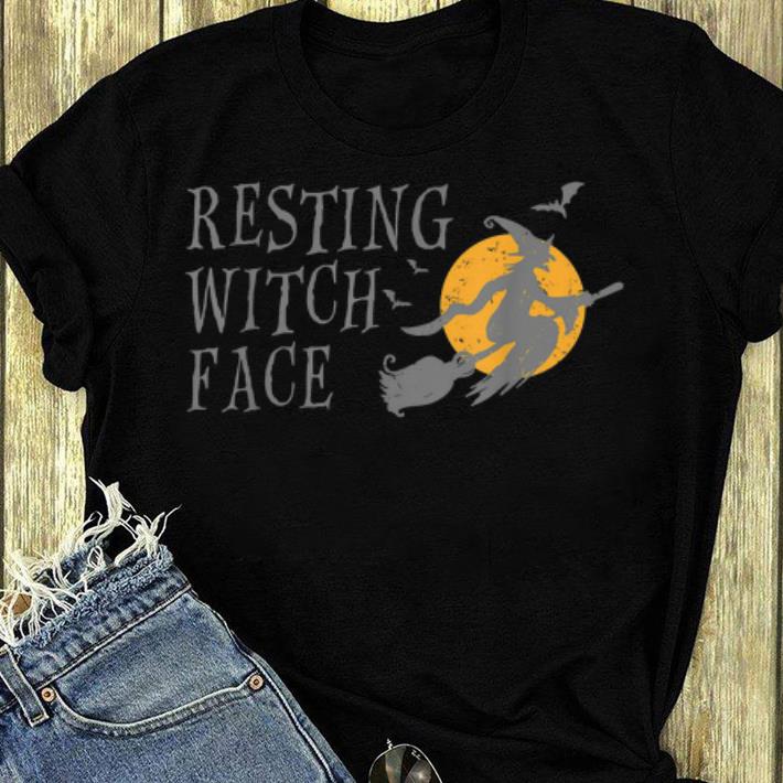 Hot Resting Witch Face Funny Halloween Quote Kids Halloween shirt