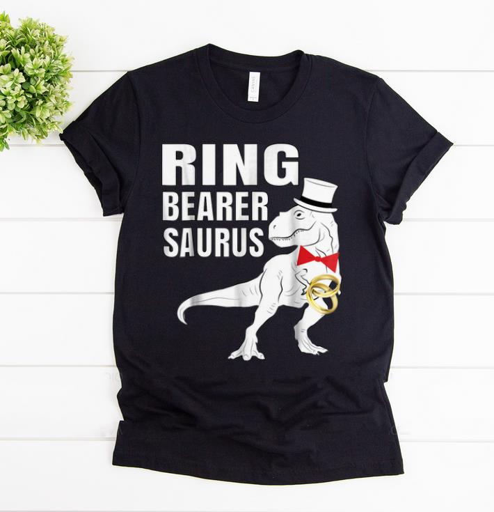 Nice Boys Ring Bearer Dinosaur Rex Wedding Party Gift shirt