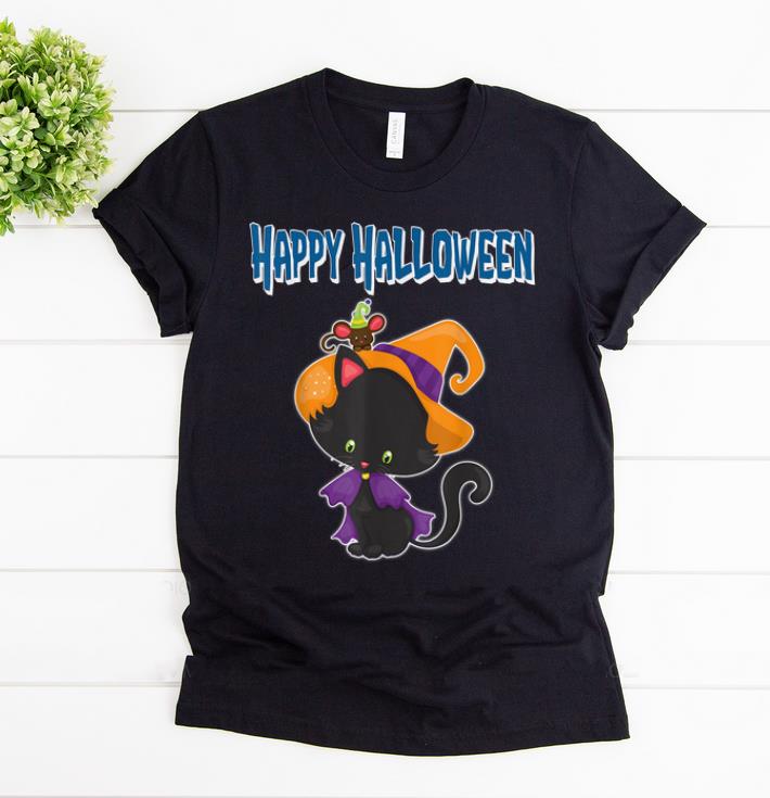 Nice Happy Halloween Spooky Pumpkins Halloween Cat shirt