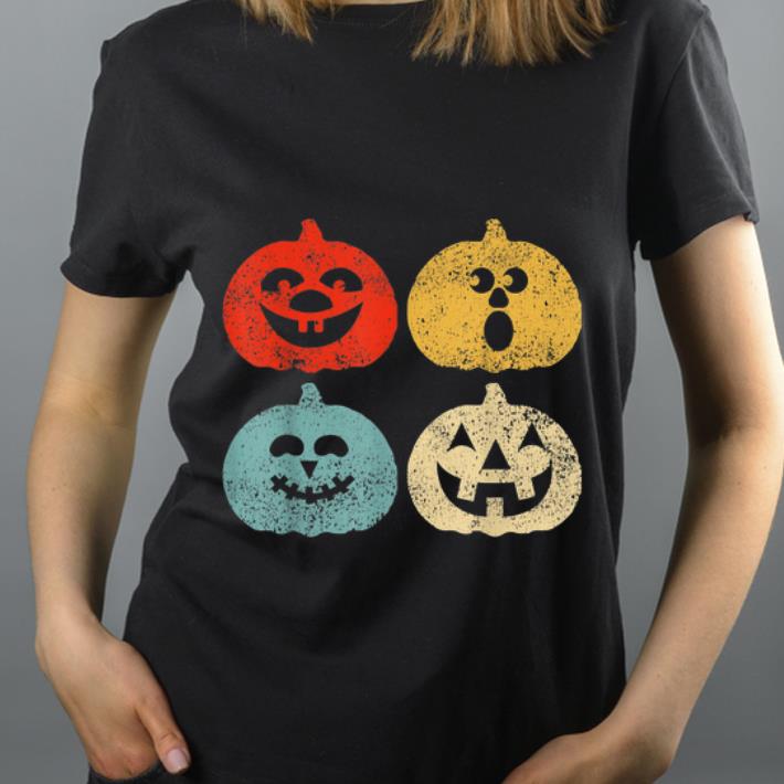 Nice Vintage Halloween Pumpkin Women, Men, Kids, Funny Retro Gift shirt