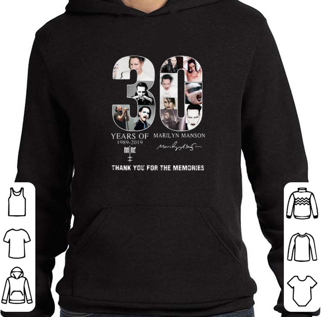 Official 30 years of Marilyn Manson 1989-2019 Signatures shirt