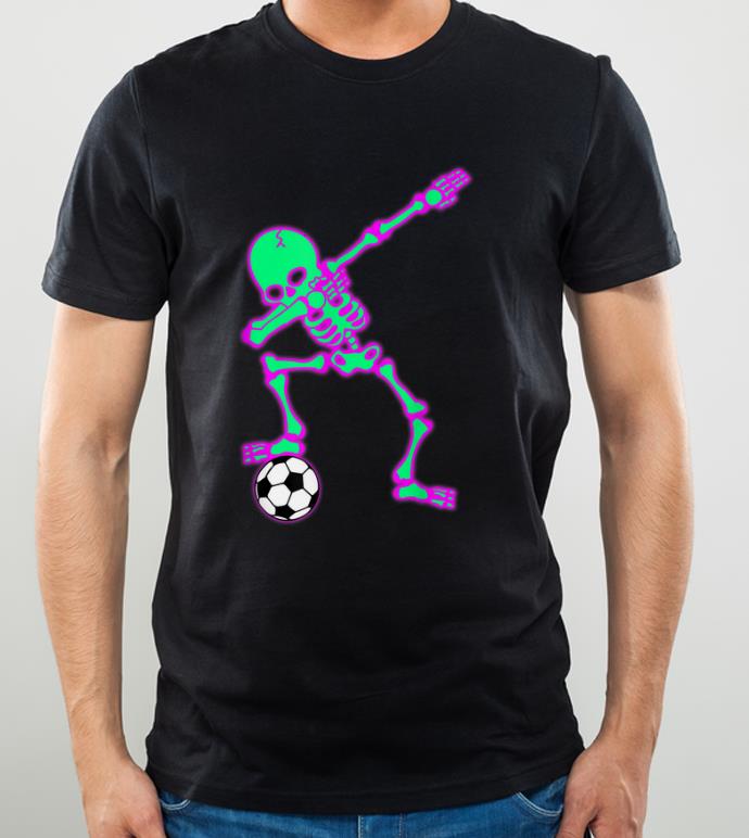 Official Dabbing Skeleton Soccer Halloween Dab Kids shirt