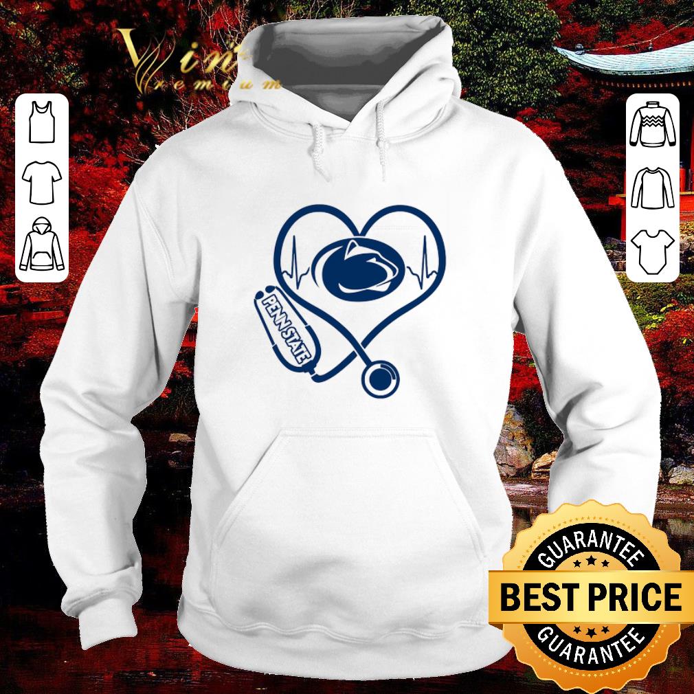 Official Stethoscope Penn State Nittany Lions heart nurse shirt