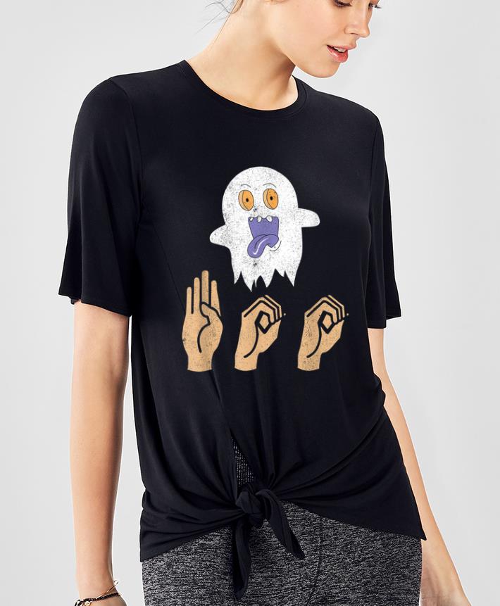 Original ASL Boo Halloween, Ghost Boo, Sign Language Gifts shirt