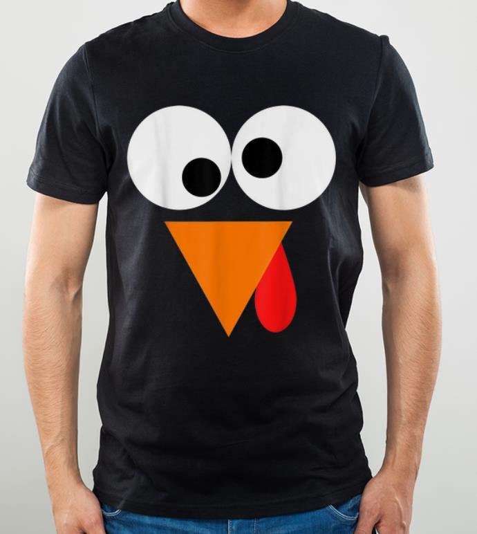 Original Turkey Face - Funny Fun Thanksgiving Day Tee shirt