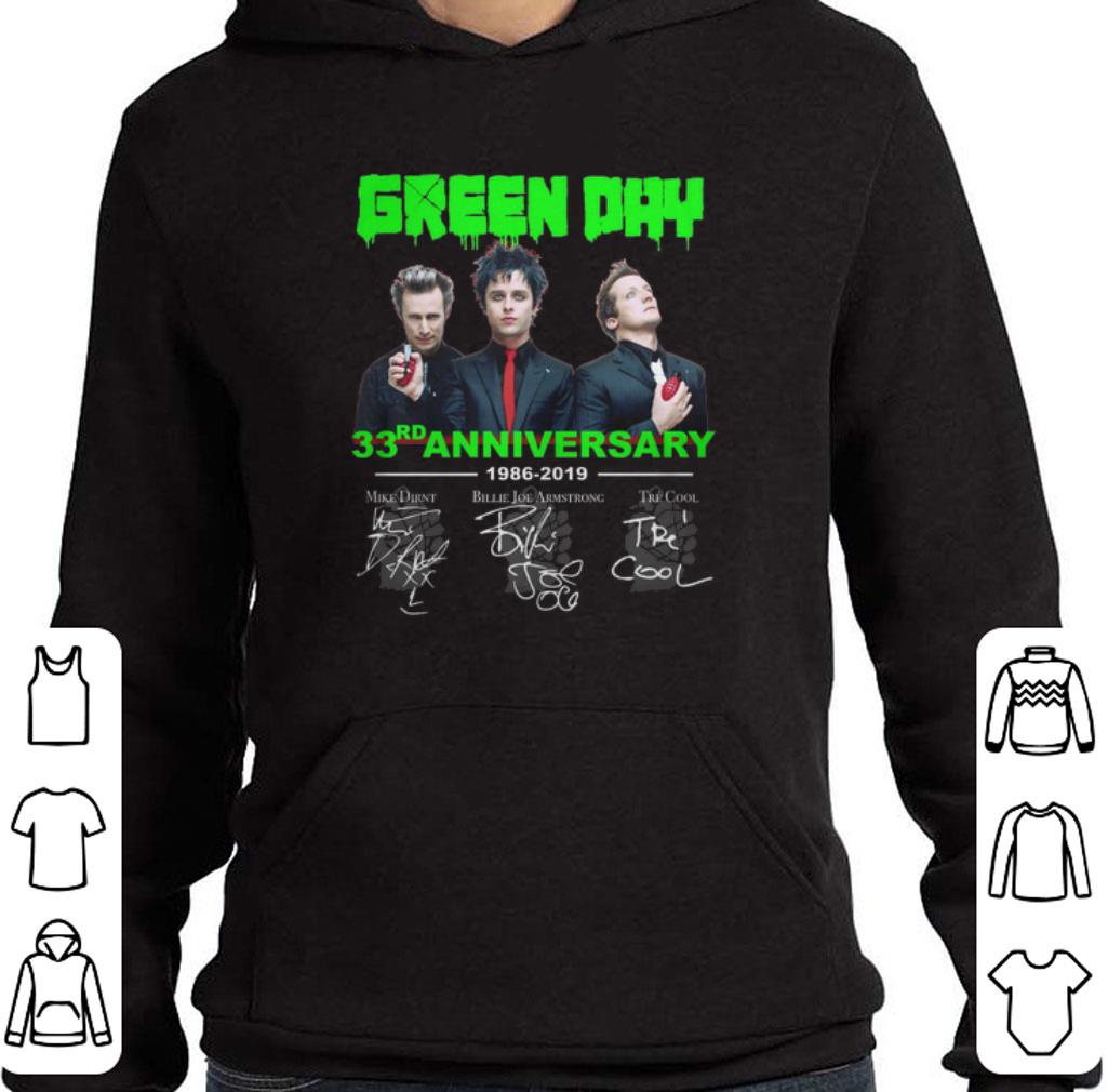 Premium Green Day 33rd anniversary 1986-2019 signatures shirt