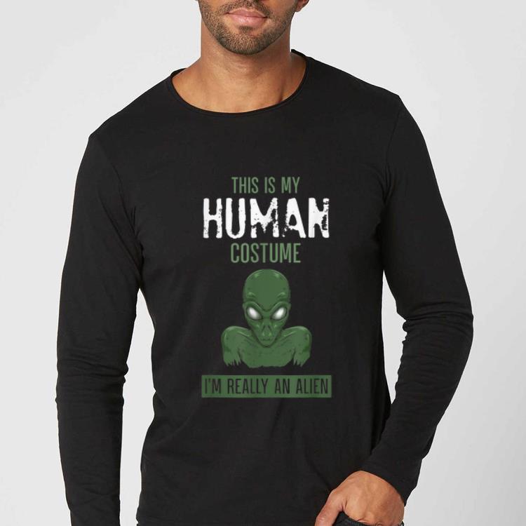 Premium Halloween Creepy Alien Costume Funny Party Trick Gift shirt