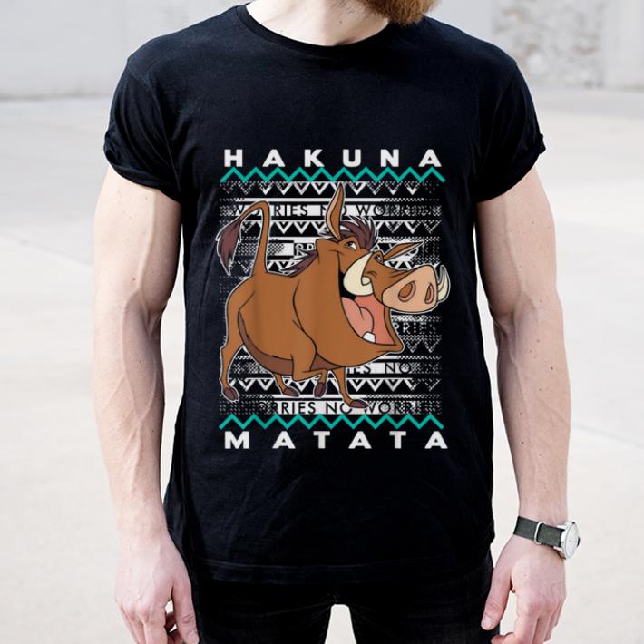 Pretty Disney Lion King Pumba Ugly Christmas Graphic shirt