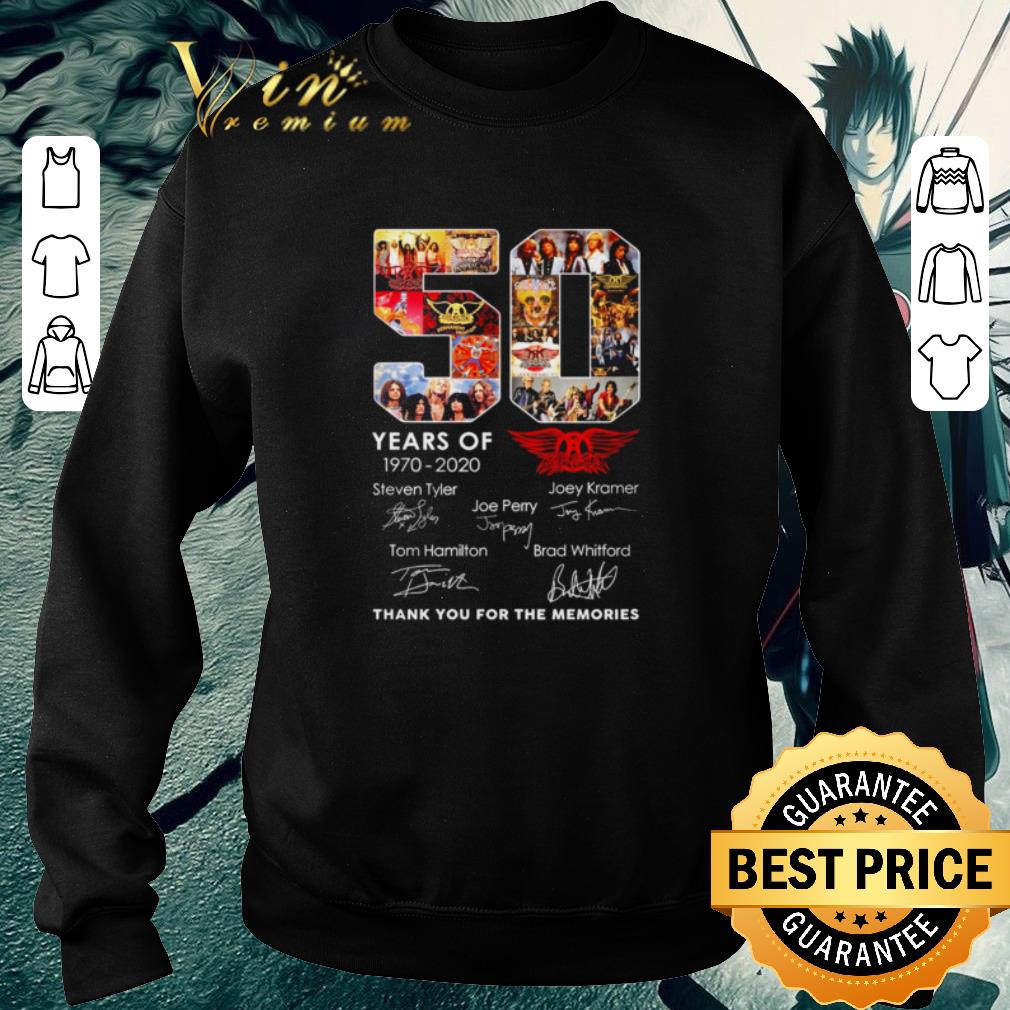 Top 50 Years Of Queen 1970-2020 Signature Thank You For The Memories shirt
