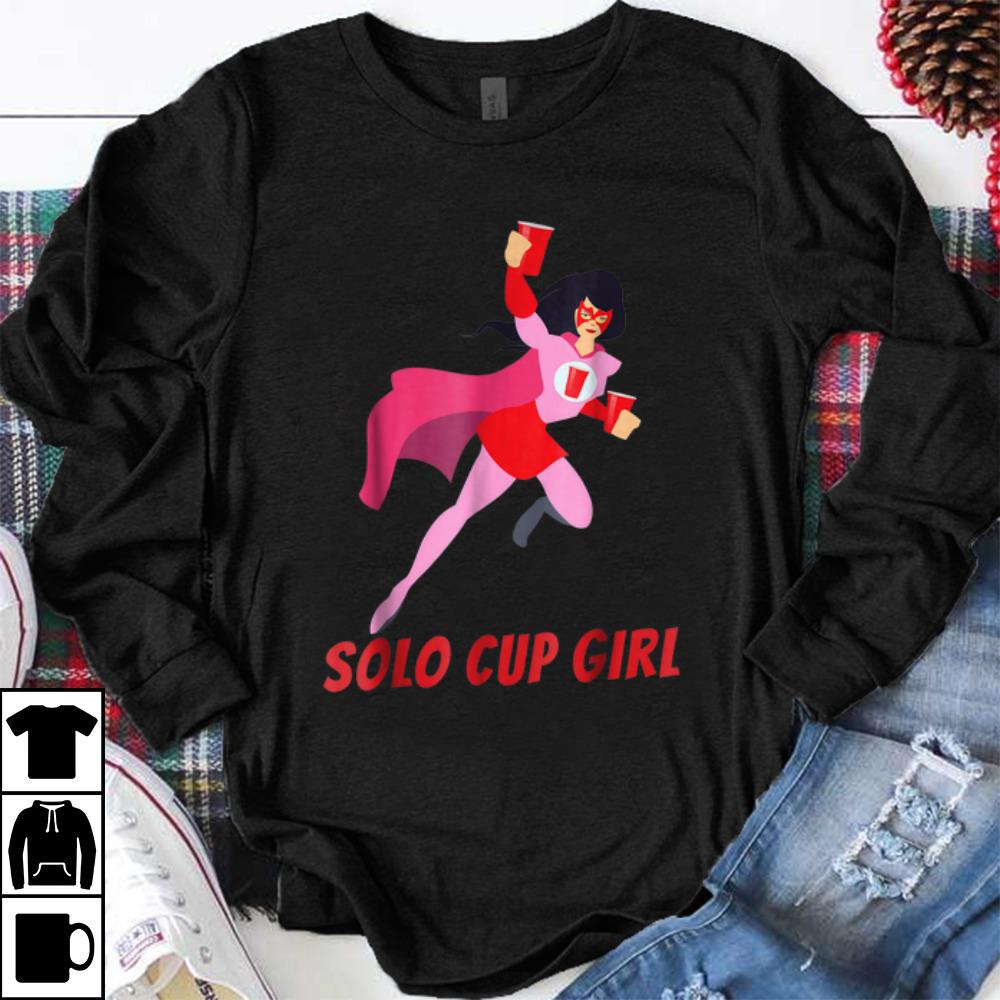 Top Halloween Solo Cup Women Beer Super Hero Costume shirt