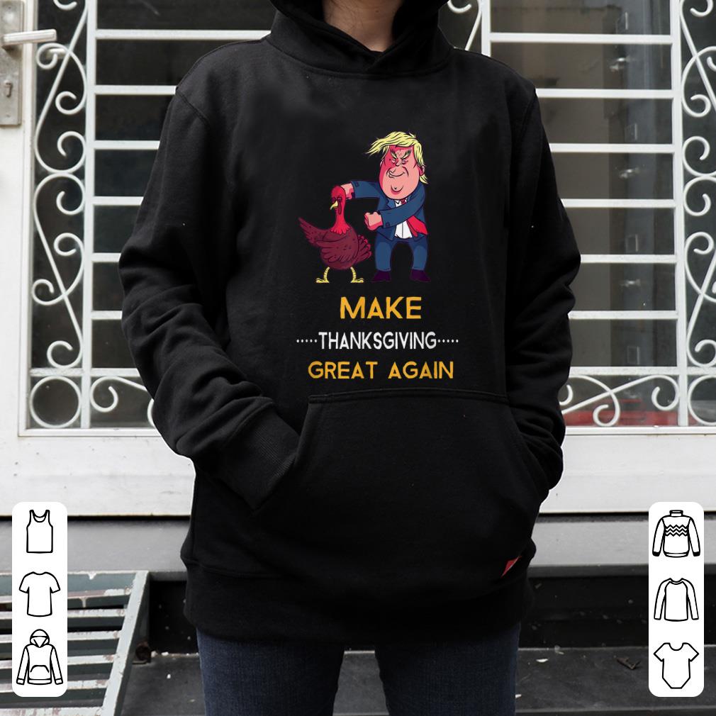 Top Make Thanksgiving Great Again Trump Turkey Floss Dance Gift shirt