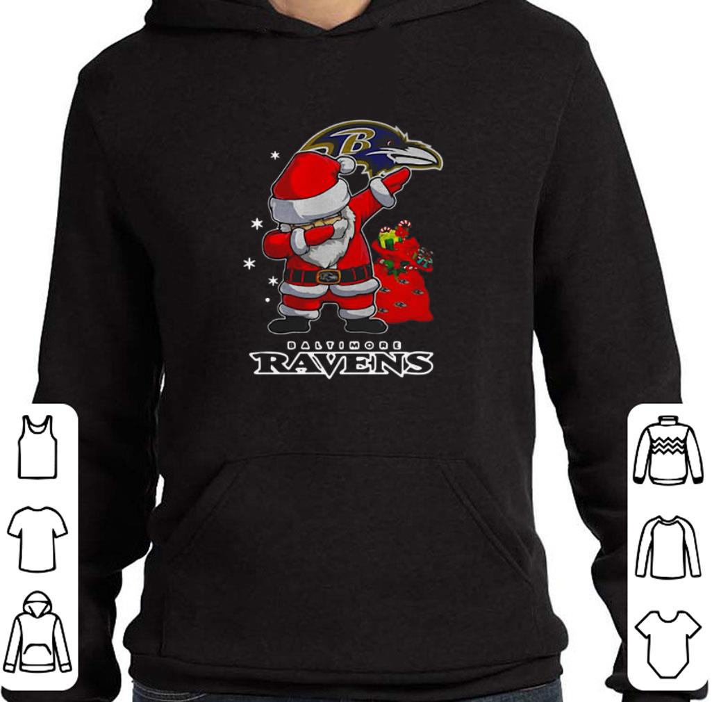 Awesome Baltimore Ravens Dabbing santa Christmas shirt
