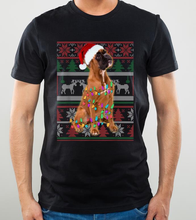 Awesome Boxer Ugly Sweater Christmas Gift shirt