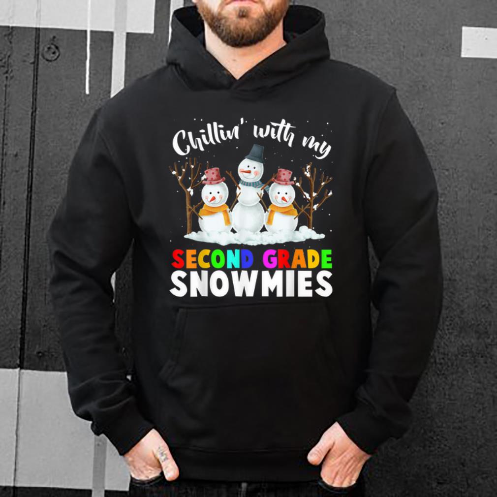 Awesome Chillin With My Snowmies Second Grade Christmas Teacher shirt