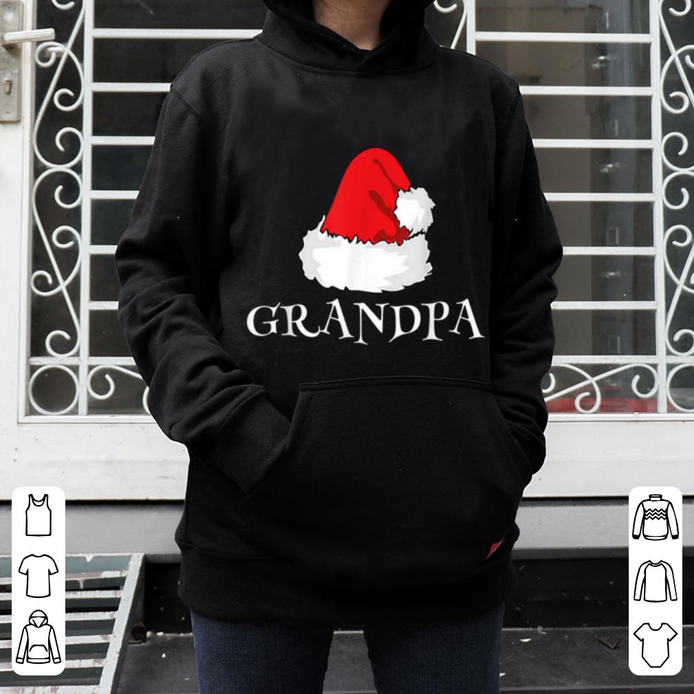 Awesome Christmas Grandpa Family Matching Pajama Santa Hat shirt