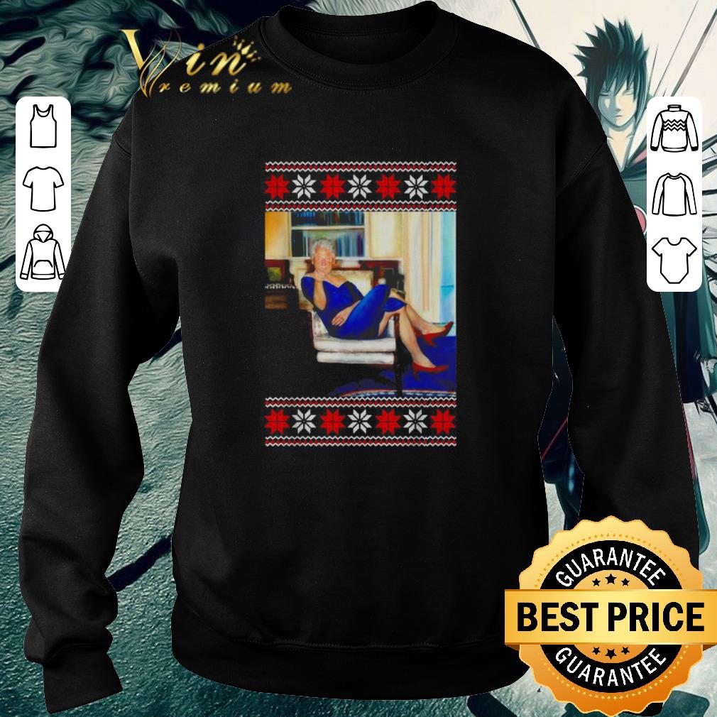 Awesome Creepy Clinton ugly Christmas shirt