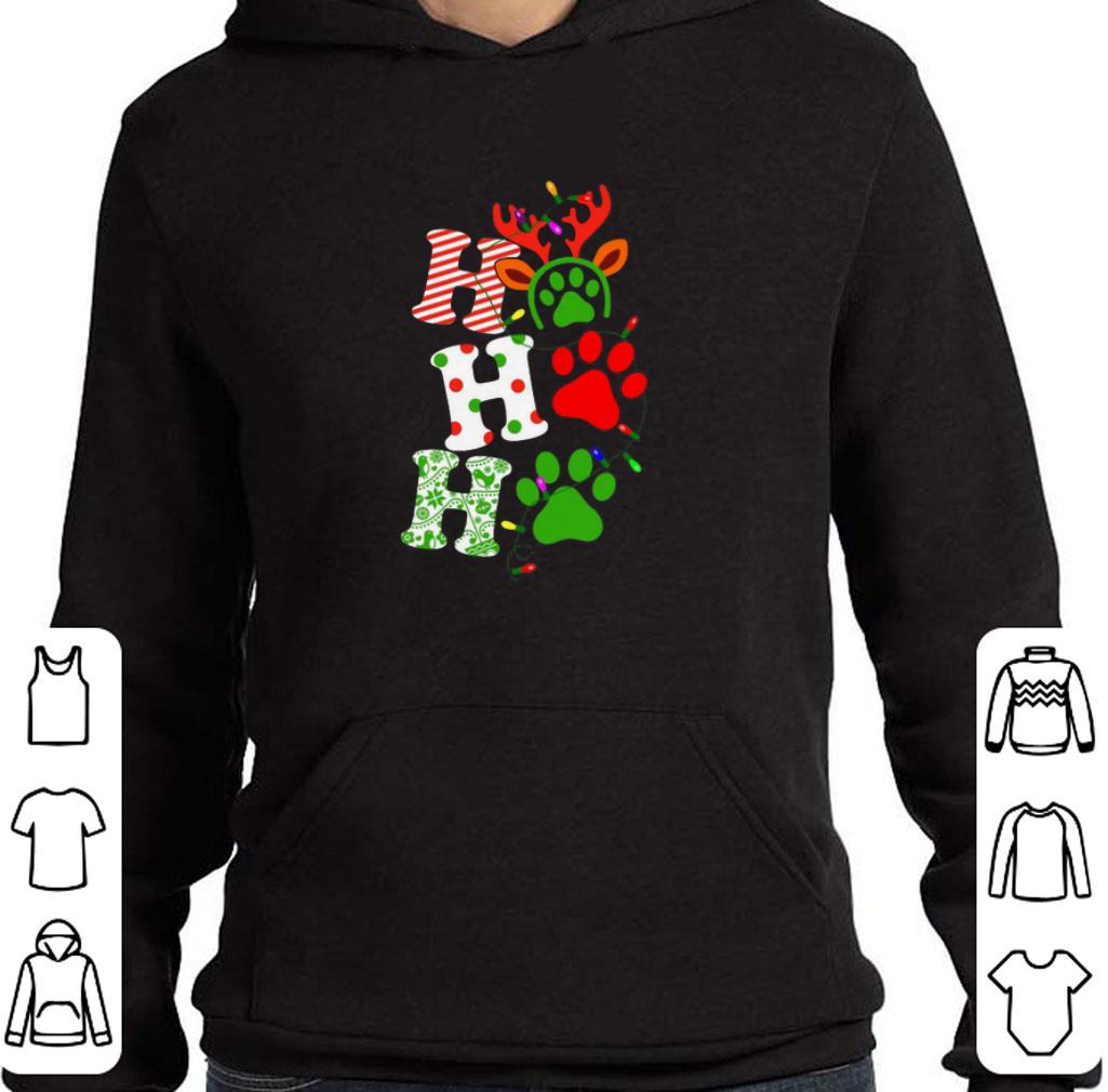 Awesome Dog paw Ho Ho Ho Christmas shirt
