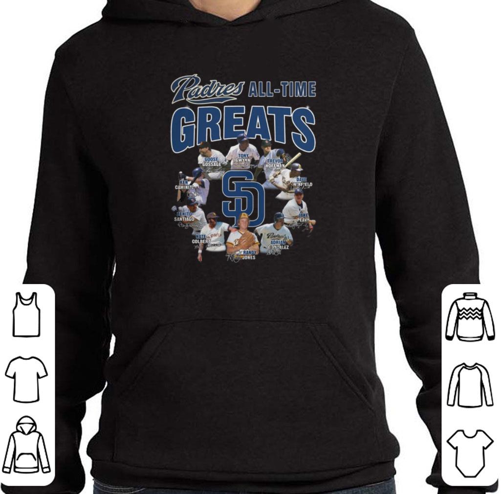 Awesome San Diego Padres all time greats signatures shirt