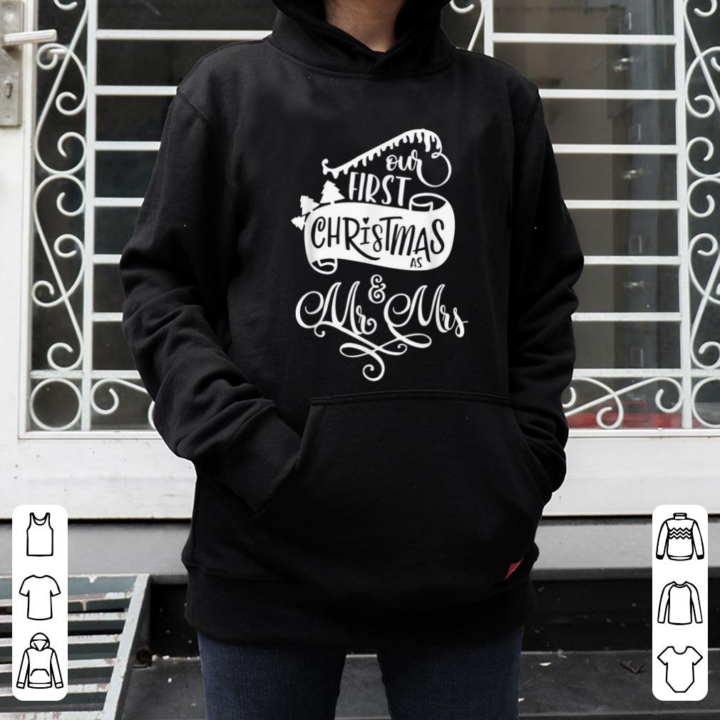 Great Our First Christmas Mr Mrs Xmas Pajama Santa Couple sweater