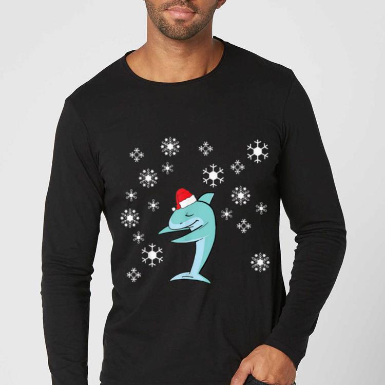 Hot Cute Dabbing Christmas Dolphin for Xmas shirt